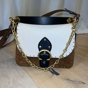 COACH Beat Shoulder Bag in color-block with rivets